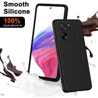 Husa de Protectie, Vafy, pentru Xiaomi Redmi 13T, Liquid Silicone, cu Microfibra pe Interior, Protectie Antisoc, Compatibil Incarcare Wireless, Negru