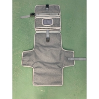 Geanta Multifunctionala, Vafy, Tip Aleza de Schimbat Scutece, Impermeabila, din Panza Oxford, cu Buzunare, Usor de Agatat, 30 x 20 cm, Gri