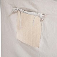 Casuta copii Atmosphera Safari, lemn de pin si panza textila, 77x115 cm, bej