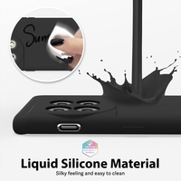 Husa de Protectie, Vafy, pentru OnePlus 11 5G, Liquid Silicone, cu Microfibra pe Interior, Protectie Antisoc, Compatibil Incarcare Wireless, Negru