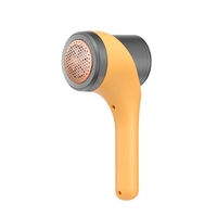 Aparat Scame si Par Haine, Vafy, Electric, USB inclus, Periuta Curatare, pentru Diferite Tesaturi, 3 Trepte, 20.5 x 8.8 x 7 cm, Galben