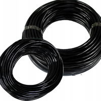 Set irigare gradina 44 piese cu furtun PVC si stropitori, furtun 2 x 10 metri, 10 aspersoare, negru