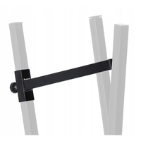 Suport metalic capra pentru taiat lemne, reglabil, pliabil, otel, maxim 200 kg, 81x37x103 cm, negru