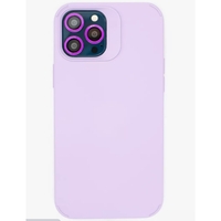 Husa Apple iPhone 14, Vafy, din Silicon Lichid, Interior din Microfibra, Lentile Fosforescente de Protectie Camera, Anti Amprenta, Rezistenta la Socuri, Mov