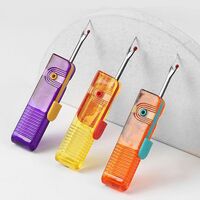 Dispozitiv pentru Descusut, Flippy, Taietor de Etichete, 1.7 x 7 cm, Pliabil, din Plastic, Mov