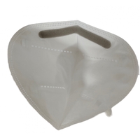 Set 4 bucati Masca de protectie faciala, Flippy, de unica folosinta pentru adulti, FFP2, KN95 CE 0370, 5 straturi, nesterila, ambalaj individual, Alb