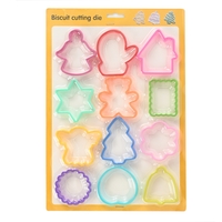 Set 12 forme pentru prajituri Flippy, material polipropilena, diverse forme, pentru orice ocazie, adancime 1.6 cm, 23.3 x 33.5 x 1.8 cm, multicolor