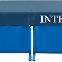 Prelata rectangulara pentru piscina Intex 28039, 450x220xH20 cm, PVC, bleumarin