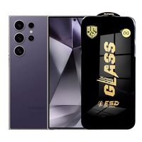 Folie de Protectie pentru Samsung Galaxy S24 Ultra, Vafy, Sticla Securizata ESD, Margini Negre, Rezistenta la Zgirieturi, Antistatica, 0.35 mm, Transparenta