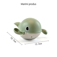 Jucarie pentru baie pentru copii, Flippy, balena verde, Resigilat