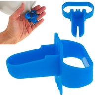 Dispozitiv de Legat Baloane, Flippy, din Plastic, pentru Mana, 6.5 x 5.5 cm, Albastru