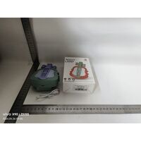 Lampa de Veghe, Flippy, cu Protectie pentru Ochi, Model Violina, Lumina Calda, Incarcare USB, ABS, 14.3x5x9.9 cm, Verde/ Mov
