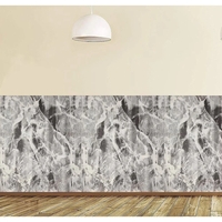 Set 10 Placi Tapet 3D, Vafy, 70 x 70 cm, Grosime 3 mm, din Rasina, Tip Placi de Lemn, Suprafata Acoperita 4.9 mp, Gri Marmorat