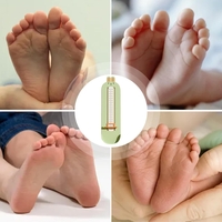 Dispozitiv de Masurat Talpa Piciorului pentru Bebelusi, Vafy, 6-24, Model Iepuras, Verde