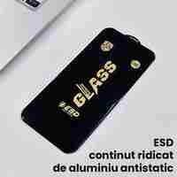 Folie de Protectie pentru Xiaomi Redmi Note 14S, Vafy, Sticla Securizata ESD, Margini Negre, Rezistenta la Zgirieturi, Antistatica, 0.35 mm, Transparenta