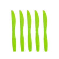 Set 10 Cutite de Unica Folosinta, Flippy, Colectia Dino Park, 17 x 1.6 cm, din Plastic PE, Verde