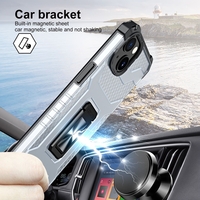 Husa de protectie Vafy compatibila cu Apple iPhone 13 Mini Acrylic Armor cu suport Negru