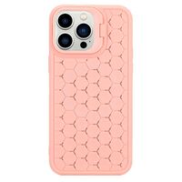 Husa de Protectie TPU, Vafy, pentru Apple iPhone 14, 3D Cube, cu Inel, Protectie Camera, Antisoc, Antizgariere, Antialunecare, Acoperire Completa, Roz
