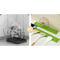 Suport Scurgere Vase, Vafy, din Silicon, Anti-alunecare, 30 x 8 x 1 cm, Verde