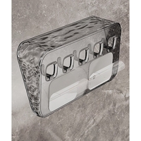 Raft de Depozitare cu Carlig, Flippy, Pentru Chei, Bijuterii, 20.3 x 4.6 x 10.3 cm, Gri