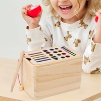 Jucarie de Sortare, Flippy, din Lemn, +36 Luni, Tip Montessori, Multicolor