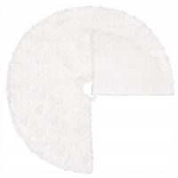 Covoras de pus sub bradul de Craciun, diametru 85 cm, imitatie blana alba