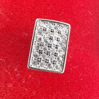 Cercei Dama Argint 925, Jolie, Model Dreptunghiulari cu Pietre, 1.7 g per unitate, Argint