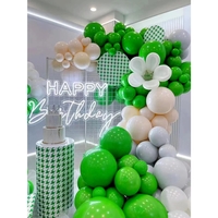 Set 12 Baloane, Flippy, din Latex Standard, 25 cm, Verde
