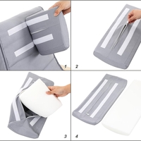 SONGMICS Scaun balansoar din lemn, suport picioare reglabil, maxim 150kg, 67x125x91cm, gri