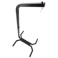 Suport leagan tip cuib sau hamac suspendat, cadru otel, maxim 180 kg, 92x92x205 cm, negru