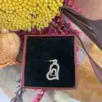 Pandantiv, Jolie Silver, Argint 925, Model Inima in Inima, 0.9 g, 18x11 mm
