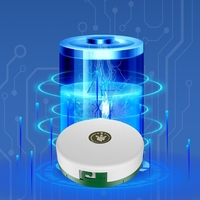 Lumină de camping LED încărcare USB, Vafy, șir colorat, pentru aer liber, cort, Distanta 10 metri, 1800mAH, 10.5x4.3 cm, Alb Verde
