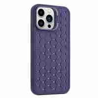 Husa de Protectie TPU, Vafy, pentru Apple iPhone 15 Pro, 3D Cube, cu Inel, Protectie Camera, Antisoc, Antizgariere, Antialunecare, Acoperire Completa, Mov