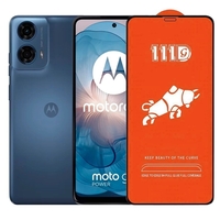 Folie Sticla Securizata pentru Motorola Moto G24, Vafy, Sticla de Protectie Compatibila cu Motorola Moto G24, Full Cover 111D, HD, Margini Negre, Transparenta