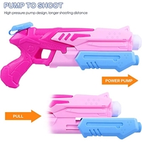 Pistol cu Apa pentru Copii, Rezervor, Pentru Piscina/Plaja, Flippy, 6ani+, Roz, 300ML