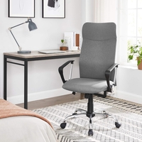 SONGMICS Scaun de birou ergonomic, reglabil pe inaltime, functie balans, maxim 120 kg, 63x63x120 cm, gri