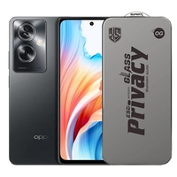 Folie de Protectie pentru Oppo A79, Vafy, Sticla Securizata ESD Antistatica, Super-X Privacy OG, Margini Negre, 0.30 mm, Transparent Inchis