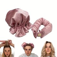 Accesoriu de Ondulat Parul, Flippy, fara Caldura, din Poliester, Manual, Prin Rasucire, 29 x 4 cm, Roz