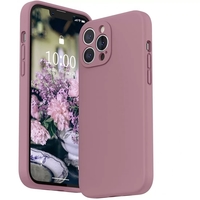 Husa protectie Vafy compatibila cu Apple iPhone 13 Pro Max Liquid Silicone Mov