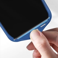 Husa protectie Vafy pentru Samsung S21 FE Liquid Silicone Albastru Inchis