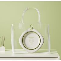 Cada Pliabila pentru Baie pentru Copii, Flippy, Cadita pentru Bebelusi, Model Romb cu Balon, Verde, 31.5x31.5x3.5 cm, 3L