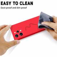 Husa de Protectie Matte TPU, Vafy, pentru Xiaomi Redmi 12 Pro, Protectie Camera, Antisoc, Antizgariere, Antialunecare, Acoperire Completa, Rosu