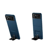 Husa de Protectie, Vafy, pentru Samsung Galaxy Z Flip 5, din PC, cu Pliere Tridimensionala, Multifunctionala, Albastra