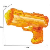 Pistol cu Apa, Flippy, Pistol cu Apa pentru Copii, Manual, din Plastic, 23 x 16 x 4 cm, rezervor 250 ml, Portocaliu