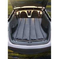 Saltea Speciala de Calatorie, Vafy, Tesla Model Y / 3, pentru Camping, Portbagaj, Spate, pentru Dormit in Aer Liber, Geanta si Perna Incluse, Gri