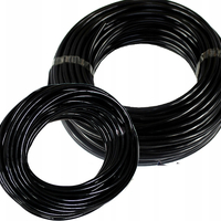 Set irigare gradina cu furtun PVC si stropitori, furtun 10 + 15 metri, 15 aspersoare, negru