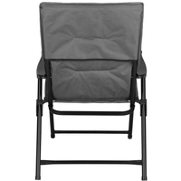 Scaun pliabil pentru terasa sau camping, sezut si spatar cu burete, maxim 120kg, gri