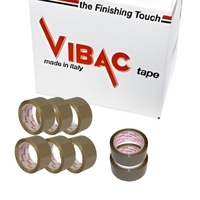 Set 36 Role Banda Adeziva Solvent, Vibac, 48mmx60m, Ambalare, Sigilare, Rezistenta, Maro