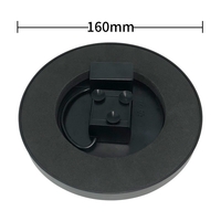 Fantana Arteziana pentru Gradina, Flippy, Solara, Automata, Rotunda, 3 Moduri de Pulverizare, Negru, 16 cm