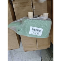 Taburet pentru Copii, Vafy, Scaun Tip Taburet, Model Elefant, din Lemn Masiv, Scaun pentru Copii, 30 x 25 x 25 cm, Verde